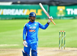 3rd Youth ODI: Suryavanshi, George hit tons as India complete 3-0 whitewash Vaibhav Suryavanshi raising his bat after hitting a ton in the 3rd Youth ODI in South Africa.