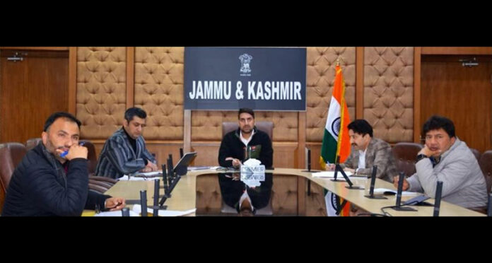 Secy RDD chairing a meeting on Thursday.