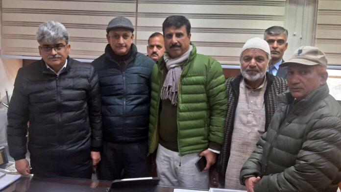 JK Industries pensioners during meeting with Chief Secy Atal Dulloo in Jammu.