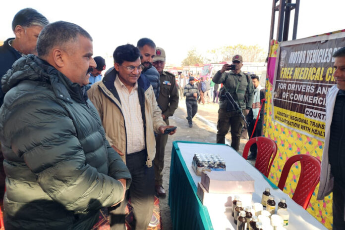 ARTO Rajouri Rajesh Gupta at awareness-cum-health check up camp.