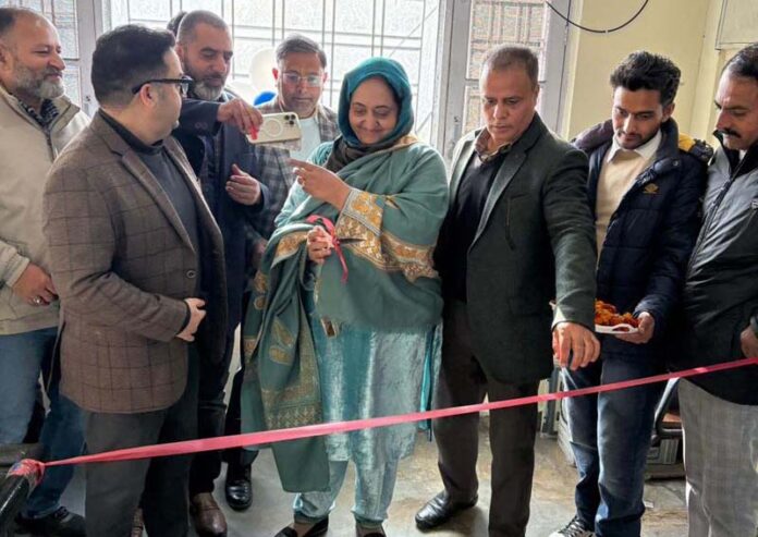 Shabnam Kamili, Commissioner/Secretary inaugurating the office of Director Press in Jammu.