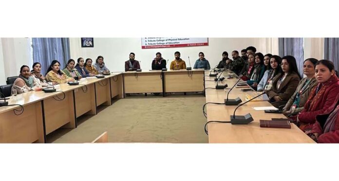 Trikuta Degree College faculty with expert trainer during Faculty Development Program. Trikuta Degree College faculty with expert trainer during Faculty Development Program.