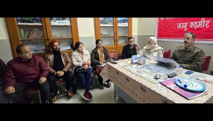 Col Sukhvir Mankotia and Parshotam Dadhichi jointly chair Core Committee meeting of Sangharsh Samiti on Thursday. Col Sukhvir Mankotia and Parshotam Dadhichi jointly chair Core Committee meeting of Sangharsh Samiti on Thursday.