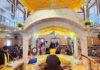 Devotees during Guru Gobind Singh Ji’s Jayanti celebrations in Srinagar on Monday. — Excelsior/Shakeel