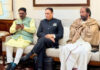 JKNC MP Chowdry Mohd Ramzan during a meeting of floor leaders of the INDIA Alliance in New Delhi.