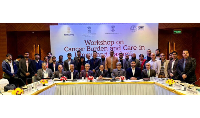 page3-7 Chief Secretary and other senior officers during a meeting at New Delhi on Friday.