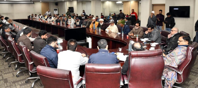 Minister Javed Rana during outreach prog on Sunday. Minister Javed Rana during outreach prog on Sunday.