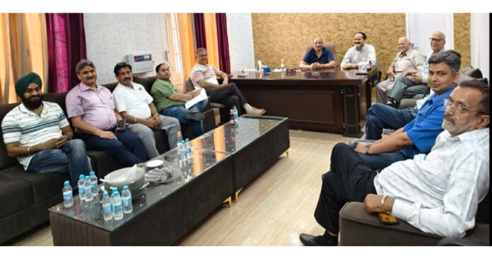 FOIJ office bearers during meeting in Jammu.