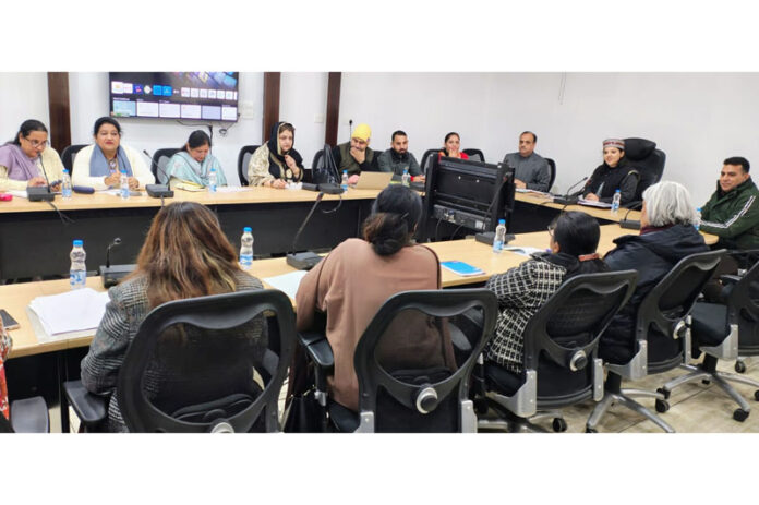 MLA Devyani Rana chairing a meeting on Wednesday. MLA Devyani Rana chairing a meeting on Wednesday.