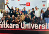 KU cultural contingent at Chitkara University.