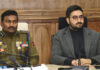 DC and SSP Srinagar chairing meeting on Tuesday.