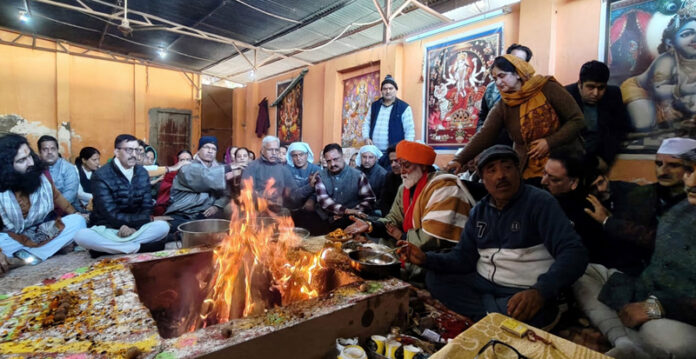 Sacred Mahayagya being solemnized at Muthi, Jammu.