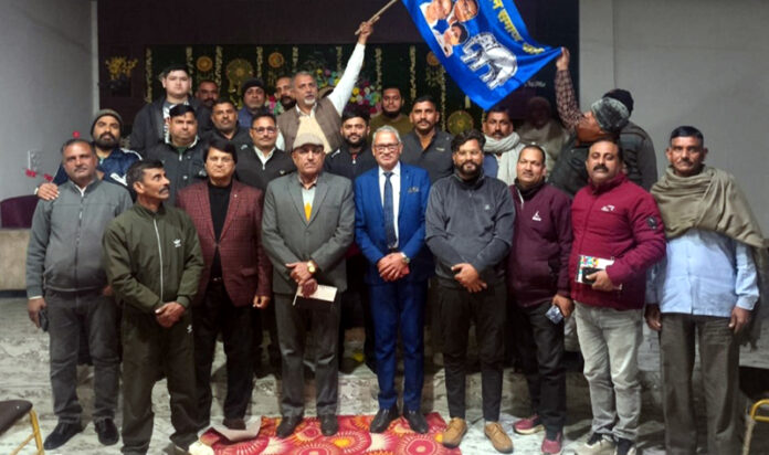BSP leaders during a meeting in Akhnoor.