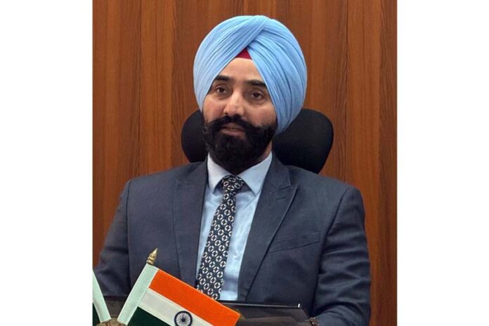 Labour Commissioner Charandeep Singh chairing a meeting of ALCs in Jammu on Friday.