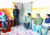 LG Kavinder Gupta interacting with a delegation in Leh.