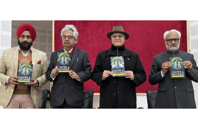 Dignitaries releasing book authored by Dr Satwant Singh Rissam. -Excelsior/Rakesh Dignitaries releasing book authored by Dr Satwant Singh Rissam. -Excelsior/Rakesh