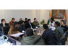 DC Doda chairing a meeting on Monday.