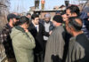 DC Kulgam reviewing developmental work in Qaimoh area on Tuesday.