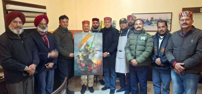 Artists from Jammu and other parts of North India during painters' camp at Dalhousie. Artists from Jammu and other parts of North India during painters' camp at Dalhousie.