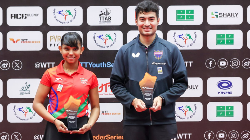 WTT Feeder Series 2026: Manush Shah, Ryu Hanna win men's and women's singles title