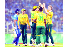 South Africa thrash India by 76 runs South Africa players celebrating after taking wicket of Suryakumar Yadav in super 8s match at Ahmedabad on Sunday.