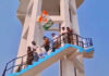 J&K: IYC Secretary Protests Atop Five-Storey High Water Tank In Reasi, Detained