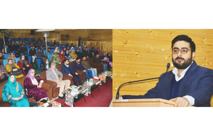DC Akshay Labroo presiding over a programme in Srinagar DC Akshay Labroo presiding over a programme in Srinagar.