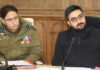 DC Akshay Labroo chairing a meeting in Srinagar.