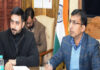 Divisional Commissioner Anshul Garg chairing a meeting of the Multi-Disciplinary Committee on Traffic Management System for Srinagar City