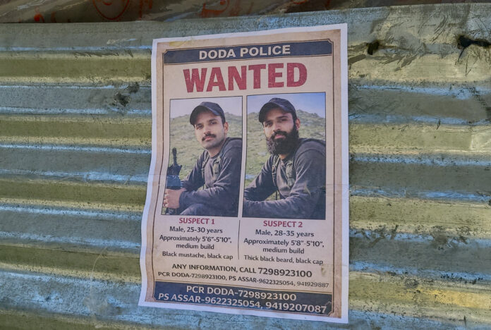Posters of wanted terrorists surface in Doda