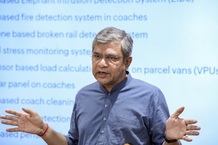 Ashwini Vaishnaw addresses media