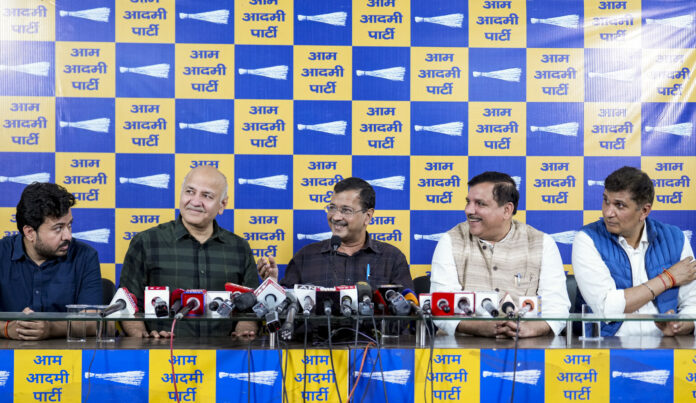 AAP press conference in Delhi