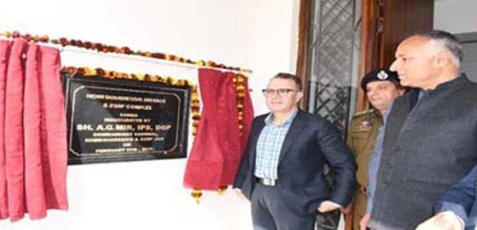 Comdt Gen HG/CD & SDRF AG Mir inaugurating new building in Samba. Comdt Gen HG/CD & SDRF AG Mir inaugurating new building in Samba.