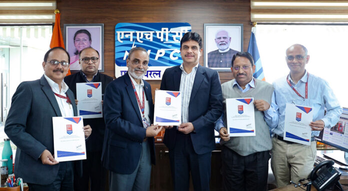 NHPC officials posing along with the Great Place To Work Certification™.