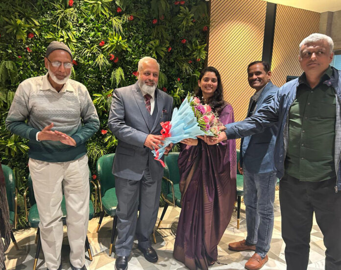 Staff members of CBC according farewell to Director, Ghulam Abbas in Jammu.