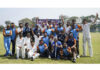 J&K cricket team posing for a group photograph after defeating Bengal in Ranji Trophy semifinal match at Kalyani, West Bengal.