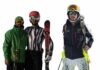 Alpine skiers posing for a photogroup at KIWG Gulmarg.