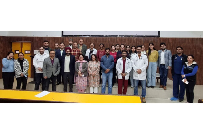 Participating doctors and genetic experts during lecture at SMGS Hospital.