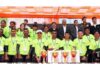 6th National Rafting C’ship concludes Dignitaries posing along with winning teams.