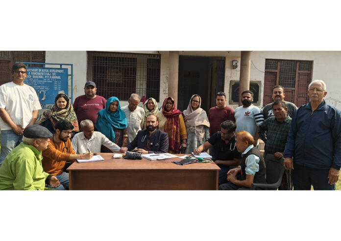 HoD Cardiology GMC & SSH Jammu Dr Sushil Sharma examining patients at Kangrail, Bhalwal on Sunday. HoD Cardiology GMC & SSH Jammu Dr Sushil Sharma examining patients at Kangrail, Bhalwal on Sunday.