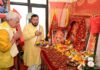 LG paying obeisance to Maa Shakti on Thursday.