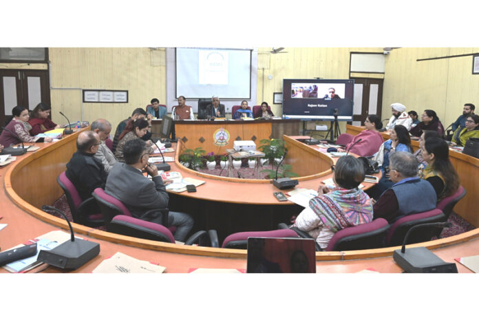 JU Vice-Chancellor chairing the University Academic Council meeting on Monday.