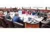 Chief Secretary chairing a meeting at Jammu on Thursday.