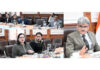 Chief Secretary chairing a meeting at Jammu on Monday.