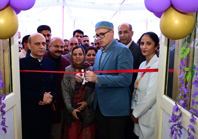 CM inaugurating maternity block at SMGS Hospital on Wednesday. CM inaugurating maternity block at SMGS Hospital on Wednesday.