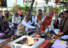 JU Vice-Chancellor and others performing Yajna before inaugural of a seminar.