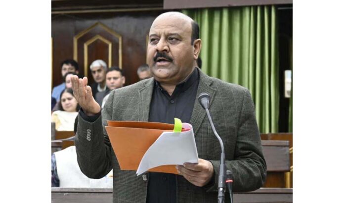 Deputy Chief Minister Surinder Choudhary replying to a question in Assembly.