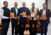 LG Kavinder Gupta releasing the book at Jammu.