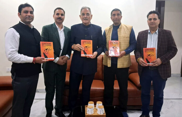 LG Kavinder Gupta releasing the book at Jammu.