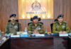 IGP Jammu chairing a meeting at Doda on Tuesday.